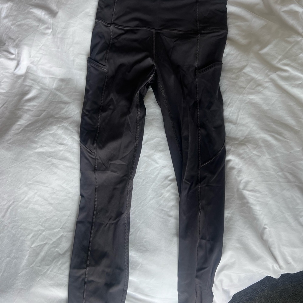 Lululemon dark purple fast and free Leggings